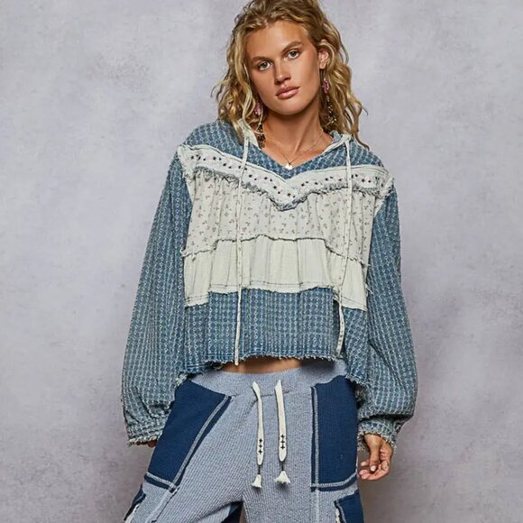 POL Denimwhisper Hoodie NEW Size Various - Picture 1 of 5